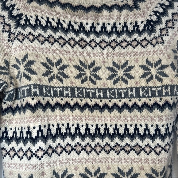 Kith Kids Fairisle Sweater Winter 2020 Kids Youth Size 12 Nordic Scandinavian - Picture 7 of 11